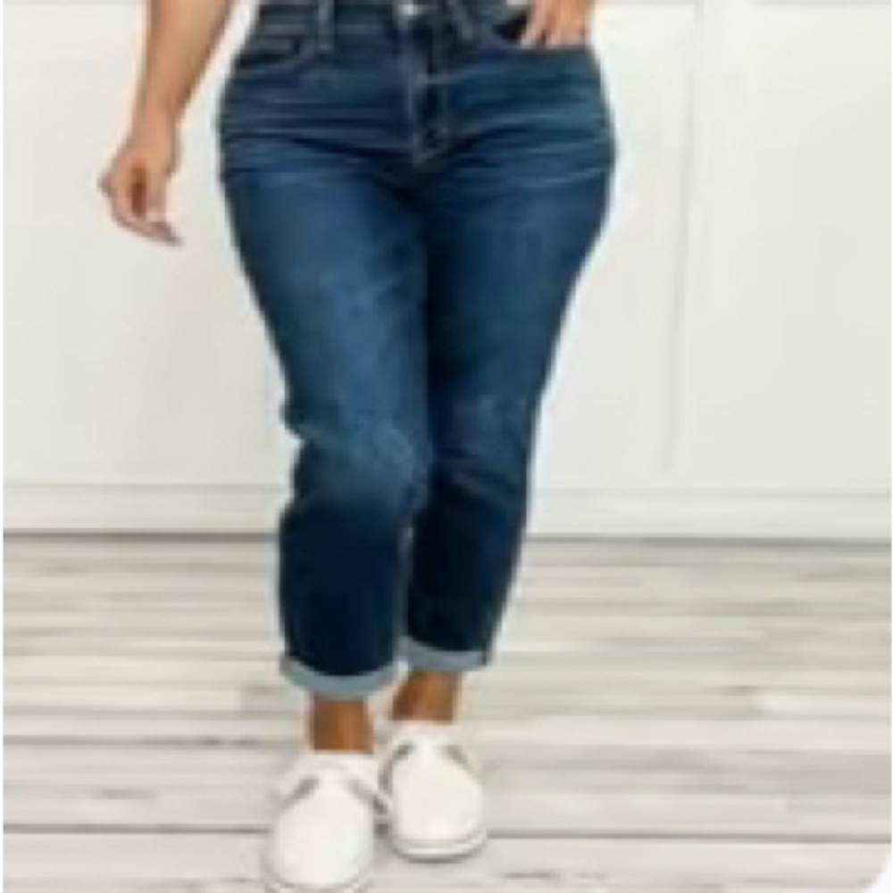 Judy Blue Dark Wash Boyfriend Jeans